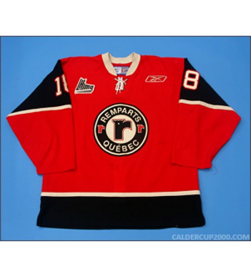 Custom QMJHL Quebec Remparts 2007 08 18 Jonathan Audy Marchessault Hockey Jersey Road Red